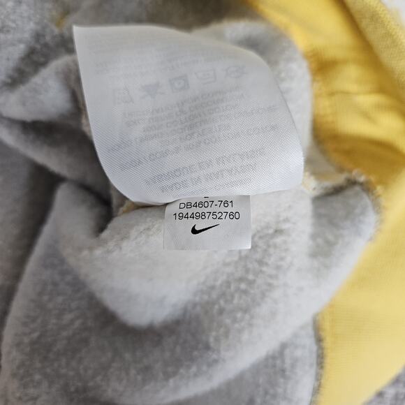 Nike Hoodie Mens Large Yellow AOP Swoosh Logo Pullover DB4607-761 - Picture 5 of 14